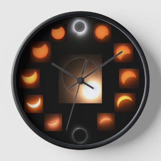 壁掛け時計、10インチ円黒木製枠時計 壁時計