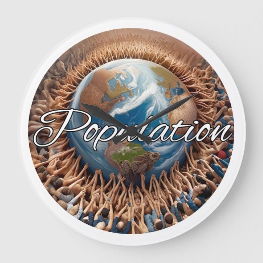 壁掛け時計、10.75インチ円形アクリル ラージ壁時計 (正面)