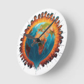 壁掛け ラウンド壁時計 (傾斜)