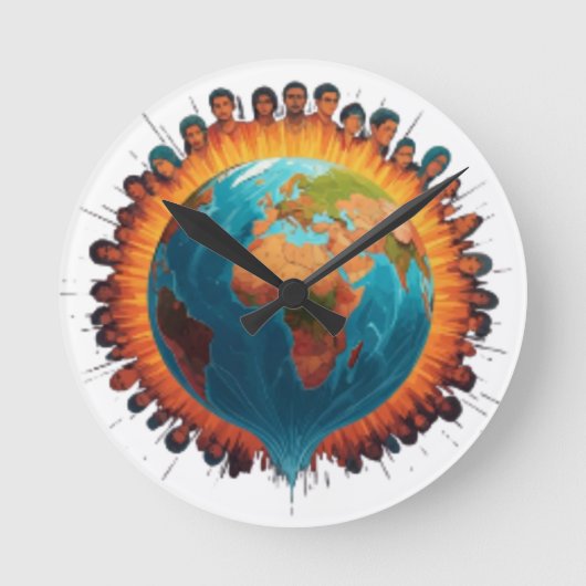 壁掛け ラウンド壁時計 (正面)