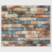 壁損傷石壁パターン ラッピングペーパー (フラット)