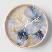 壁時計とクリエイティブ画像。抽象芸術花 壁時計 (正面)