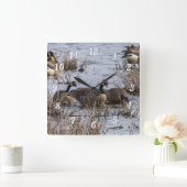 壁時計の中を移動する スクエア壁時計 (ホーム)