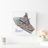 壁時計の戦争画像 スクエア壁時計 (ホーム)