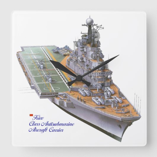 壁時計の戦争画像 スクエア壁時計 (正面)