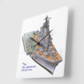 壁時計の戦争画像 スクエア壁時計 (傾斜)