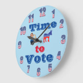 壁時計の投票時間 ラージ壁時計 (傾斜)