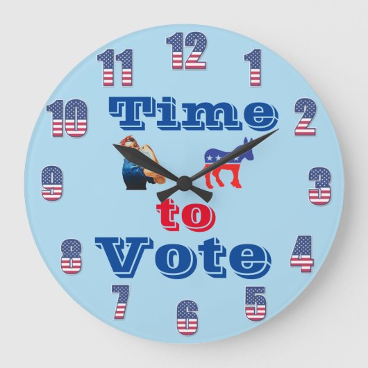 壁時計の投票時間 ラージ壁時計 (正面)
