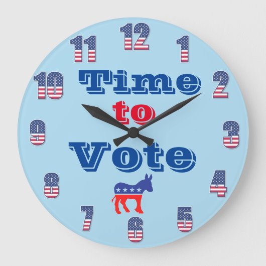 壁時計の投票時間 ラージ壁時計 (正面)