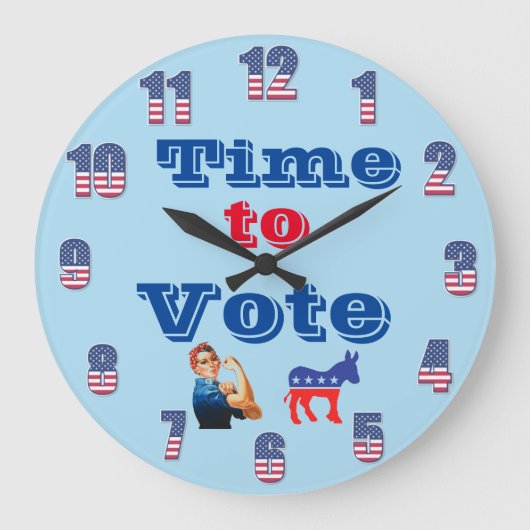 壁時計の投票時間 ラージ壁時計 (正面)