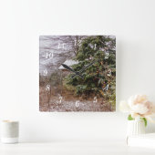 壁時計を捨て スクエア壁時計 (ホーム)