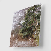 壁時計を捨て スクエア壁時計 (傾斜)