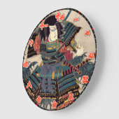 壁時計サムライ日本の漢字 ラージ壁時計 (傾斜)