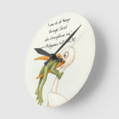 壁時計バイブル聖なる書物、 経典 ラウンド壁時計 (傾斜)