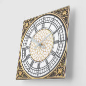 壁時計ビッグベン表示 スクエア壁時計 (傾斜)