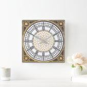 壁時計ビッグベン表示 スクエア壁時計 (ホーム)