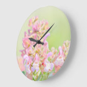 壁時計ピンクフラワーデザイン ラージ壁時計 (傾斜)