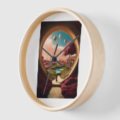 壁時計丸印刷ホームデコ 壁時計 (傾斜)