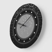 壁時計結晶きらきら光る構造 ラージ壁時計 (傾斜)