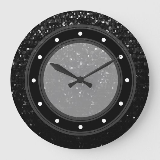 壁時計結晶きらきら光る構造 ラージ壁時計 (正面)