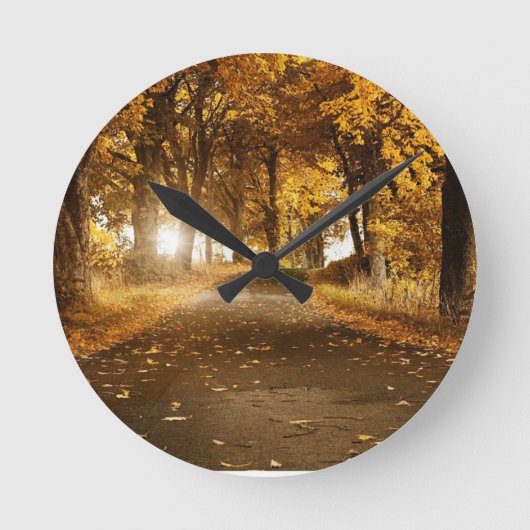 壁時計自然デザイン ラウンド壁時計 (正面)