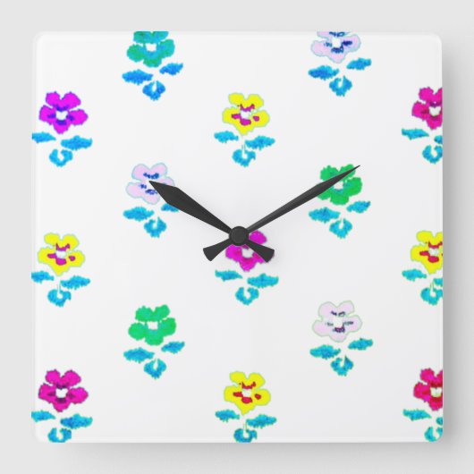 壁時計芸術およびデザインスタイル スクエア壁時計 (正面)