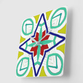 壁時計、カラフルクラシックデザイン角壁 スクエア壁時計 (傾斜)