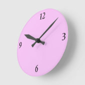 壁時計（ピンク） ラウンド壁時計 (傾斜)