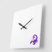 壁時計(〔占星術の〕十二宮図スコーピオン記号) スクエア壁時計 (傾斜)