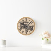 壁時計:旧車 ラウンド壁時計 (ホーム)