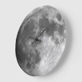 壁時計 – 月のクローズアップ (傾斜)