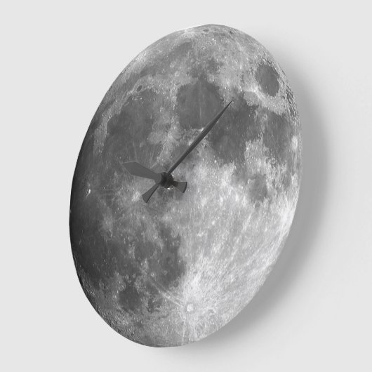 壁時計 – 月のクローズアップ (傾斜)