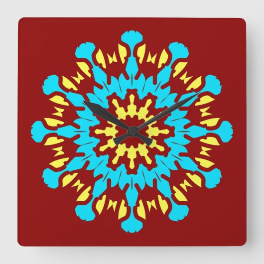 壁時計、色エレガントクラシック数々のデザインS スクエア壁時計 (正面)