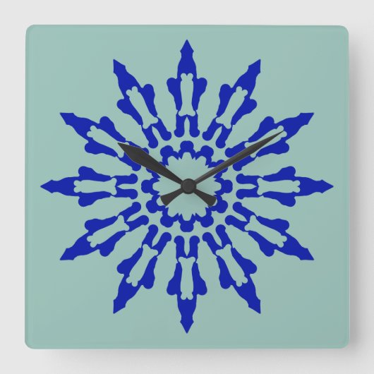 壁時計、色エレガントクラシック数々のデザインS スクエア壁時計 (正面)