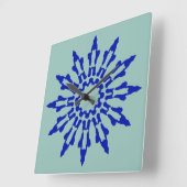 壁時計、色エレガントクラシック数々のデザインS スクエア壁時計 (傾斜)