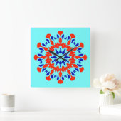 壁時計、色エレガントクラシック数々のデザインS スクエア壁時計 (ホーム)