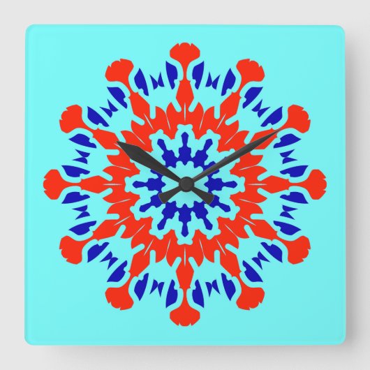 壁時計、色エレガントクラシック数々のデザインS スクエア壁時計 (正面)