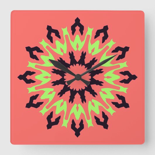 壁時計、色エレガントクラシック数々のデザインS スクエア壁時計 (正面)