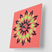 壁時計、色エレガントクラシック数々のデザインS スクエア壁時計 (傾斜)