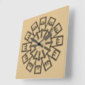 壁時計、色エレガントクラシック数々のデザインS スクエア壁時計 (傾斜)