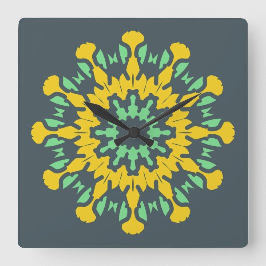 壁時計、色エレガントクラシック数々のデザインS スクエア壁時計 (正面)