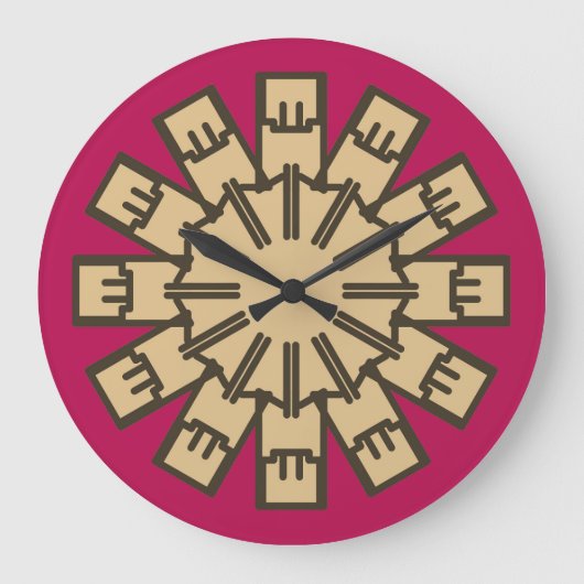 壁時計、色エレガントクラシック数々のデザインS ラージ壁時計 (正面)