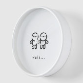 壁時計、10インチの丸型天然木製枠時計 壁時計 (傾斜)