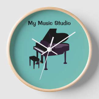 壁時計、10インチの丸型天然木製枠時計 壁時計