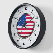 壁時計、10インチUSA黒木枠 壁時計 (傾斜)