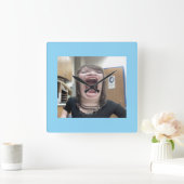 壁時計、10"円形天然木枠 スクエア壁時計 (ホーム)