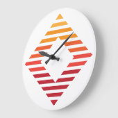 壁時計、10"円形天然木枠 ラージ壁時計 (傾斜)