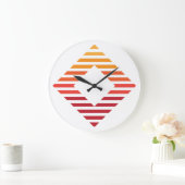 壁時計、10"円形天然木枠 ラージ壁時計 (ホーム)