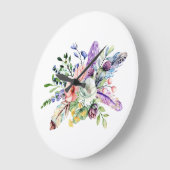 壁時計、10.75インチ円形アクリル製壁時計、 ラージ壁時計 (傾斜)