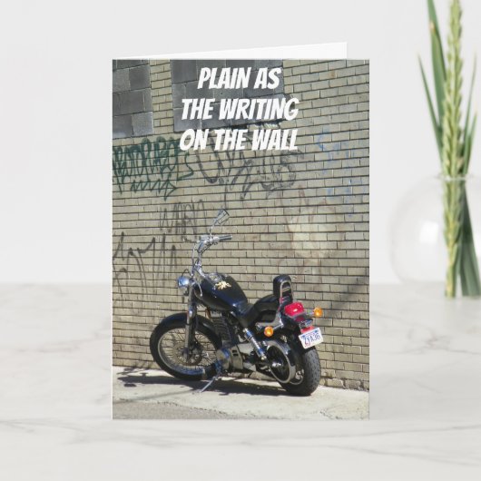 壁書の上に感謝してい! サンキューカード (正面)